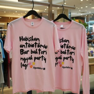 habiskan antibiotik light pink elegan